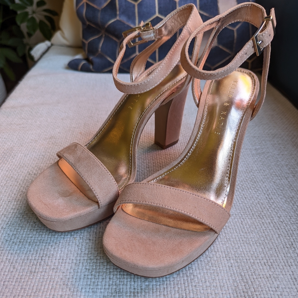 New Suede Nude heels